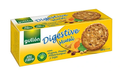 Digestive müsli GULLON, gluteenivaba 365g (kogus 2 tükki)