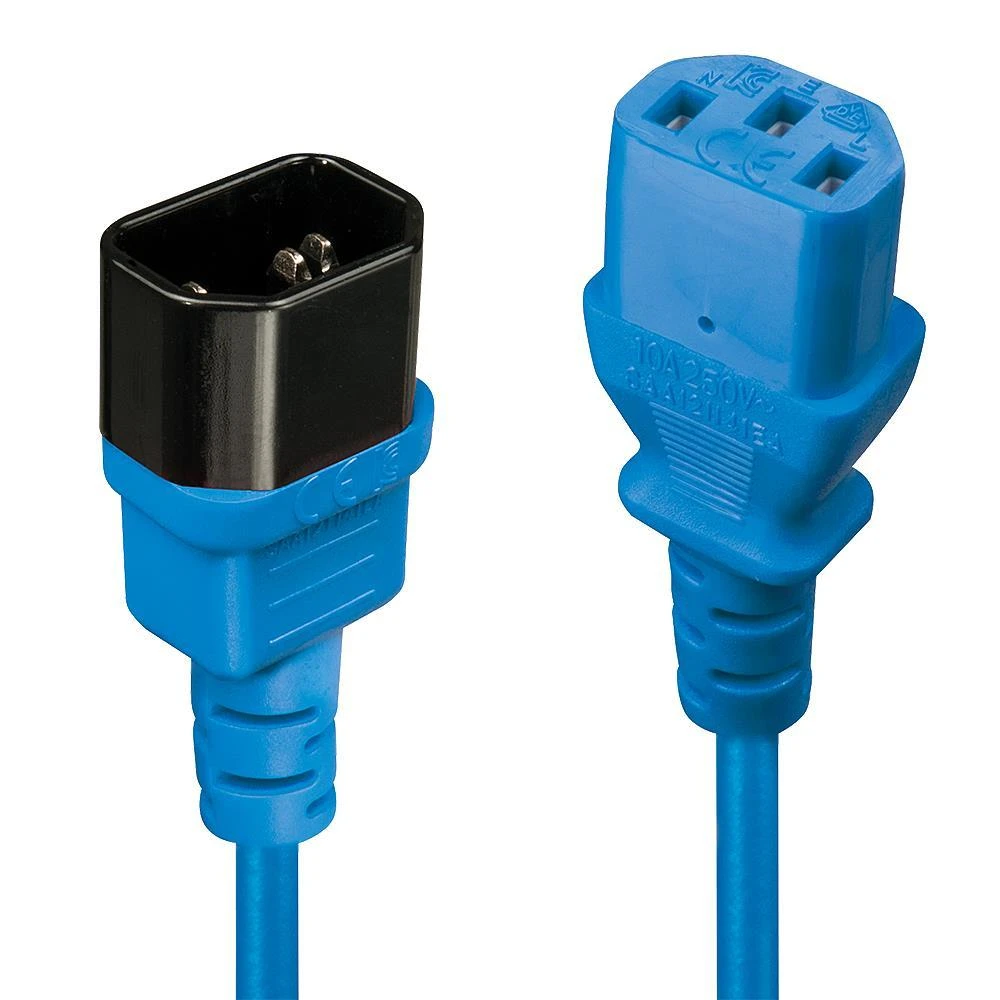 Lindy 30470 toitekaabel Sinine 0,5 m C14 pistikut C13 pistikut
