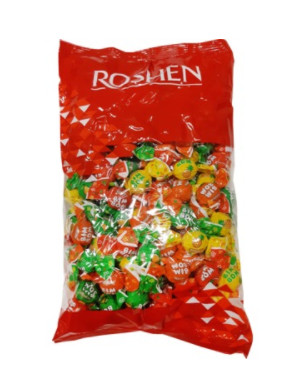 Täidisega karamellkompvekid ROSHEN, erinevad maitsed, ümmargused, BIM BOM, 1 kg