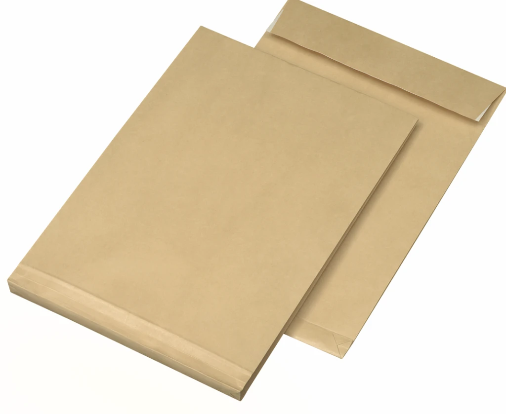 Kirjakotid lõõtsaga B4, 250x353x40mm, 120g pruun (kogus 250 tükki)