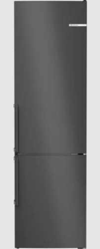 Bosch | Refrigerator | KGN39OXBT | Energy efficiency class B | Free standing | Combi | Height 203 cm | No Frost system | Fridge net capacity 260 L | Freezer net capacity 103 L | Display | 35 dB | Black Stainless steel