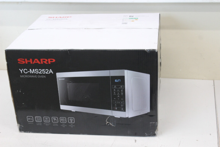 SALE OUT. Sharp YC-MS252AE-S Microwave Oven, 25 L capacity, Silver  DAMAGED PACKAGING | DAMAGED PACKAGING
