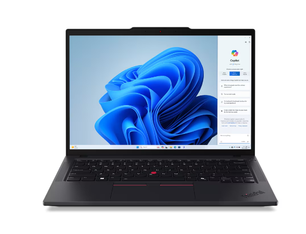 Lenovo ThinkPad T14 | Black | 14 " | IPS | WUXGA | 1920 x 1200 pixels | Anti-glare | Intel Core U7 | 155U | 32 GB | SO-DIMM DDR5 | Solid-state drive capacity 1000 GB | Intel Graphics | Windows 11 Pro | 802.11ax | Bluetooth version 5.3 | LTE Upgradable | Keyboard language English | Keyboard backlit | Warranty 36 month(s) | Battery warranty 12 month(