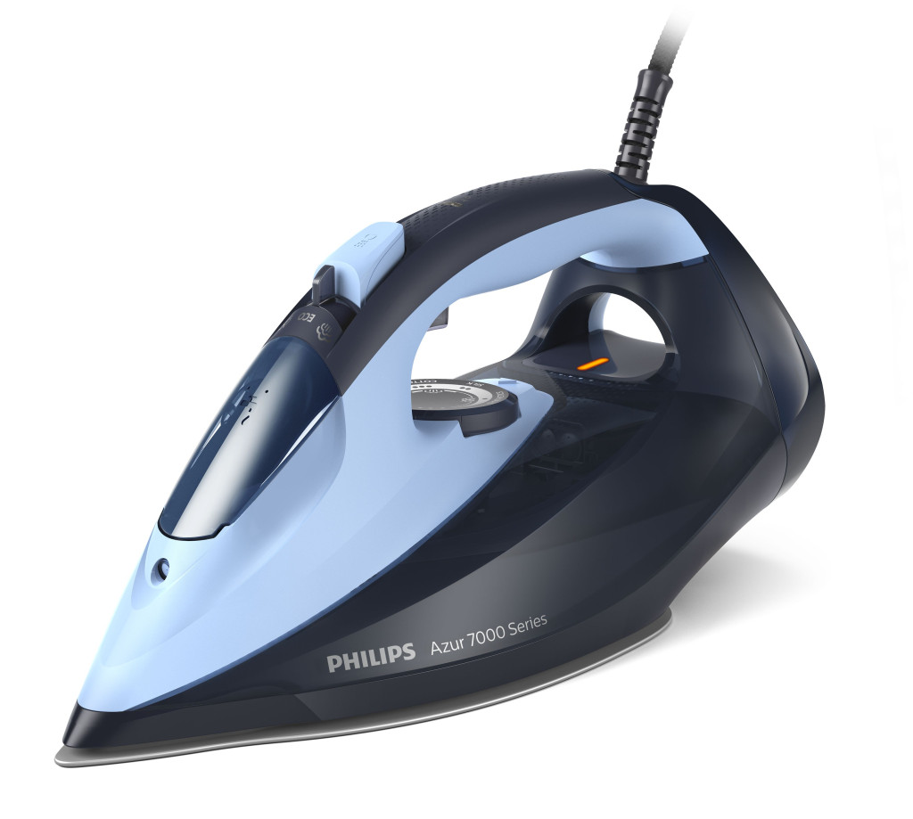 Philips DST7041/20 | Steam Iron | 2800 W | Water tank capacity 300 ml | Continuous steam 50 g/min | Steam boost performance 250 g/min | Blue