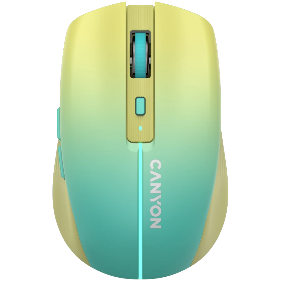 CANYON mouse MW-44  Wireless Charge Yellow Blue