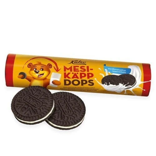 KALEV Küpsis Mesikäpp Dops, vanillimaitselise kreemitäidisega 210g (kogus 2 tükki)
