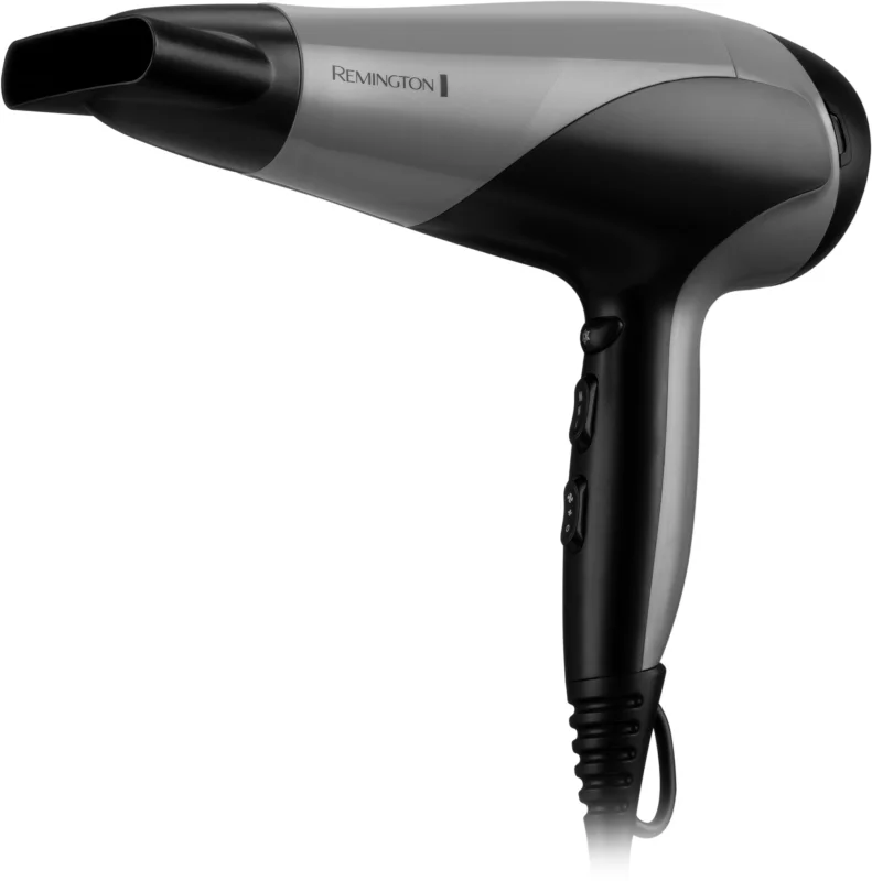 Remington Hair Dryer | D3190S | 2200 W | Number of temperature settings 3 | Ionic function | Diffuser nozzle | Grey/Black