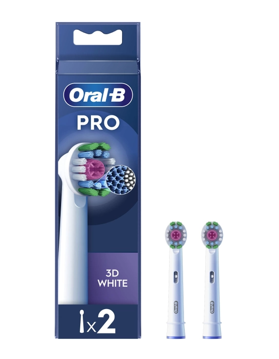 Oral-B | Replaceable Toothbrush Heads | PRO 3D White refill | Heads | Does not apply | Number of brush heads included 2