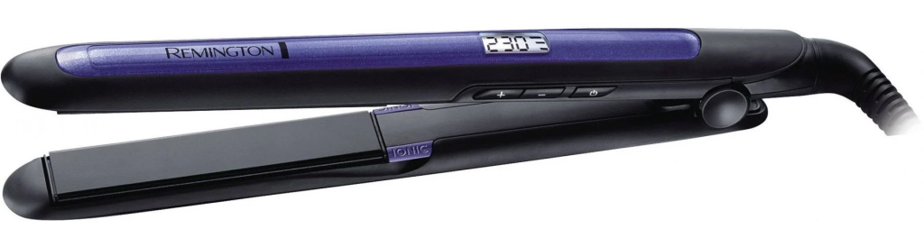 Remington | Pro-Ion Hair Straightener | S7710 | Ceramic heating system | Ionic function | Display Digital | Temperature (min) 150 °C | Temperature (max) 230 °C | Blue/Black