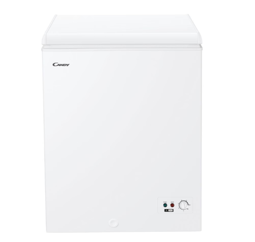 Candy | Freezer | CCHH 145E | Energy efficiency class E | Chest | Free standing | Height 84.5 cm | Total net capacity 137 L | White