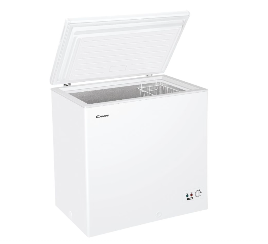 Candy | Freezer | CCHH 200E | Energy efficiency class E | Chest | Free standing | Height 84.5 cm | Total net capacity 196 L | White