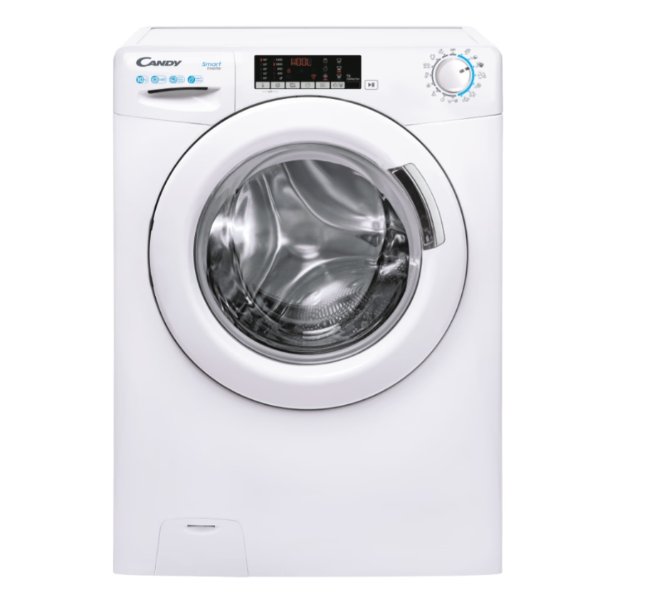 Candy | Washing Machine | CS 1410TXME/1-S | Energy efficiency class A | Front loading | Washing capacity 10 kg | 1400 RPM | Depth 58 cm | Width 60 cm | Display | LCD | White