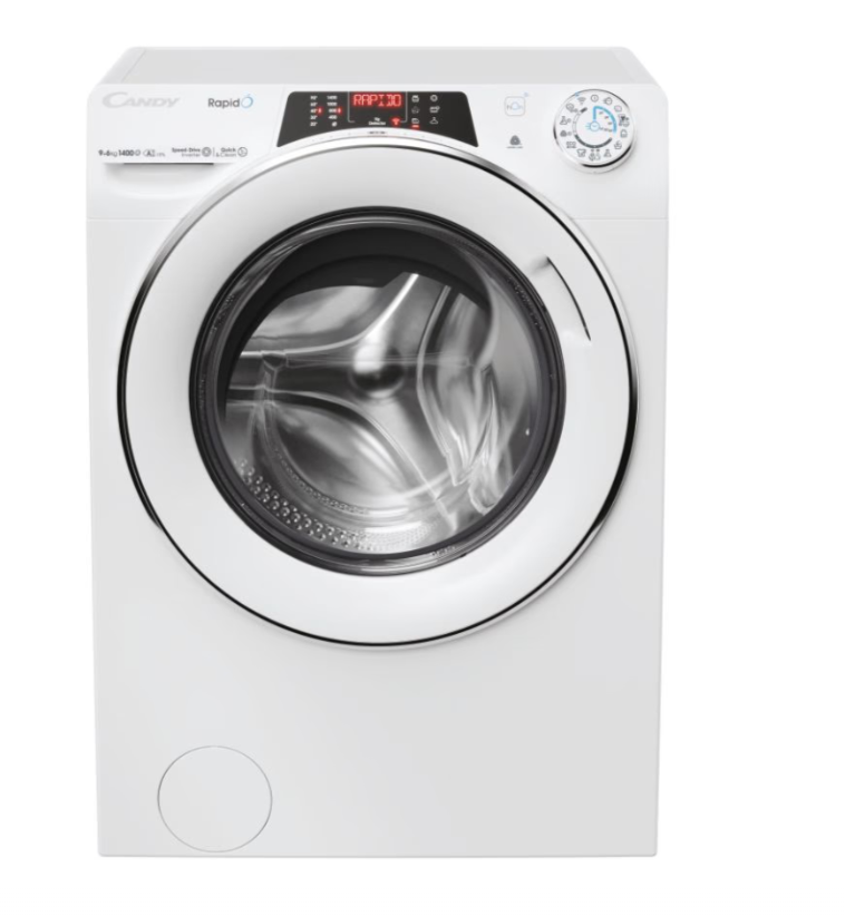 Candy | Washing Machine with Dryer | ROW 4966DWMC7-S | Energy efficiency class D | Front loading | Washing capacity 9 kg | 1400 RPM | Depth 58 cm | Width 60 cm | Display | TFT | Drying system | Drying capacity 6 kg | Steam function | White