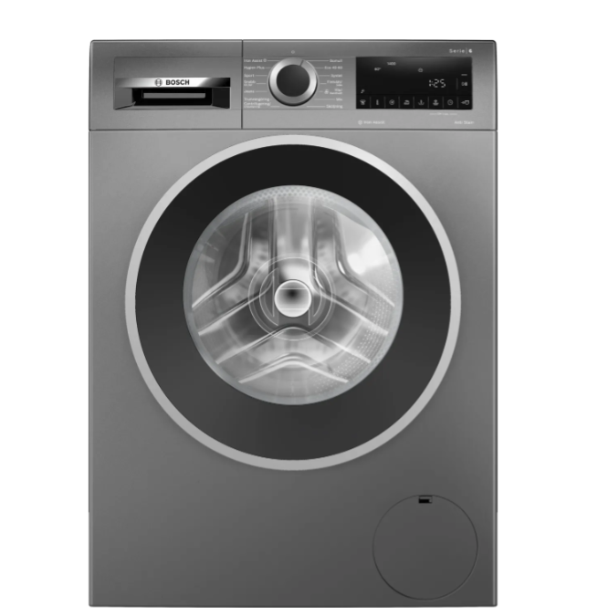 Bosch | Washing Machine | WGG244ZSSN | Energy efficiency class A | Front loading | Washing capacity 9 kg | 1400 RPM | Depth 64 cm | Width 60 cm | Display | LED | Steam function | Iron Grey