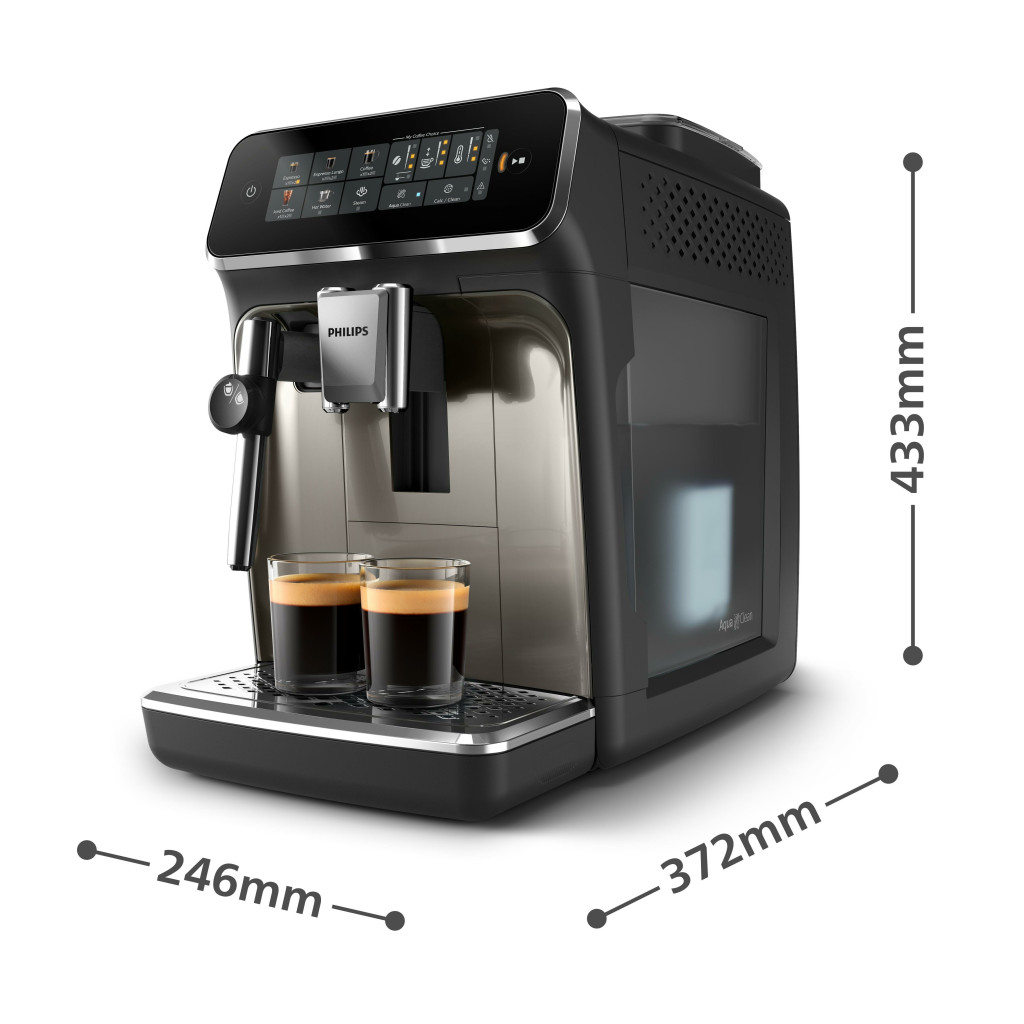 Philips | Espresso Coffee Maker | EP3321/40 | Pump pressure 15 bar | Built-in milk frother | Fully Automatic | 1500 W | Black