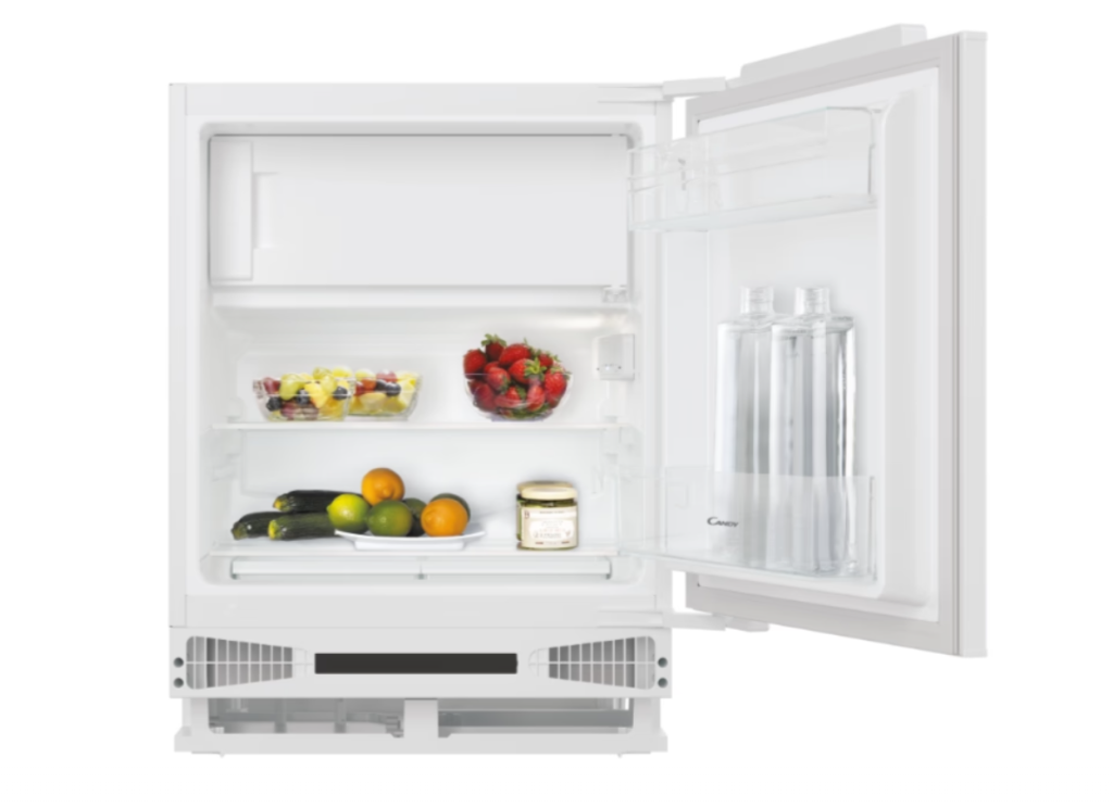 Candy Refrigerator | CM4SE68W | Energy efficiency class E | Built-in | Larder | Height 82.6 cm | Fridge net capacity 95 L | Freezer net capacity 16 L | 40 dB | White