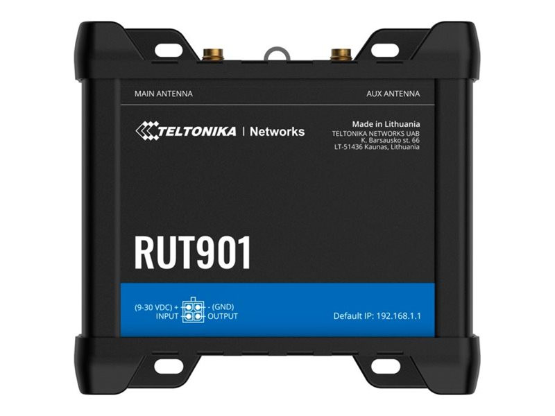 LTE CAT 4 Router | RUT901 | 802.11n | 10/100 Mbit/s | Ethernet LAN (RJ-45) ports 4 | Mesh Support No | MU-MiMO No | 4G