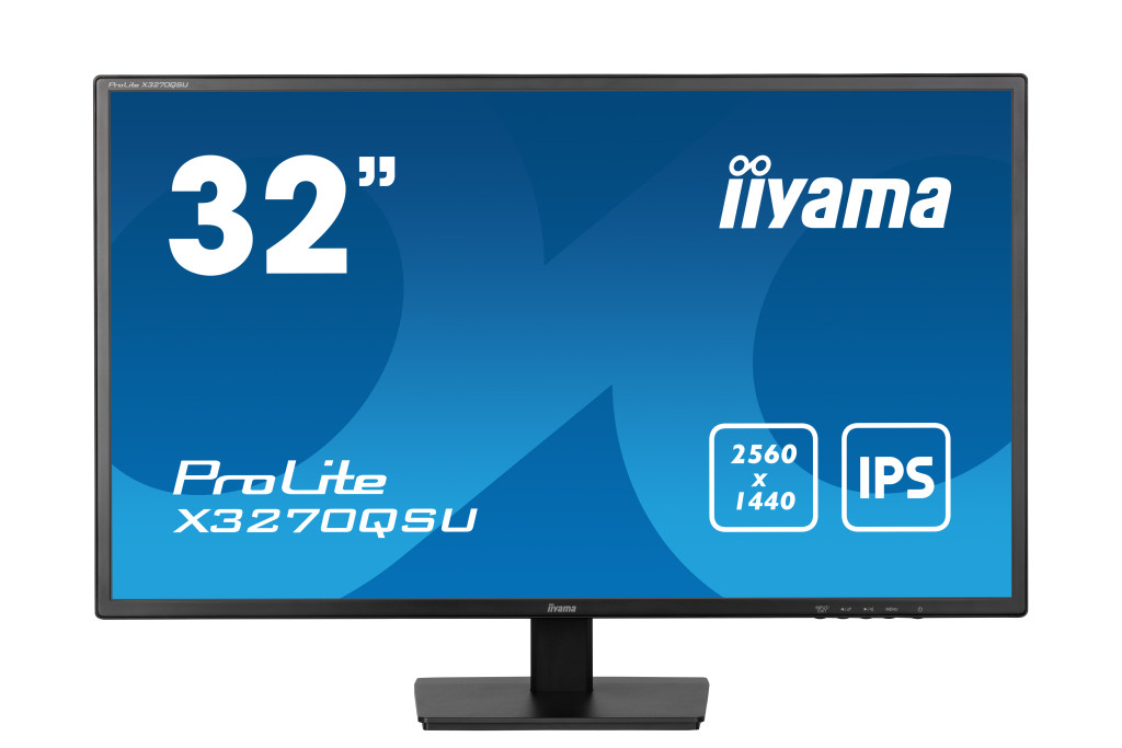 iiyama ProLite X3270QSU-B1 PC lamekuvar 81,3 cm (32") 2560 x 1440 pikslit Wide Quad HD LED Must