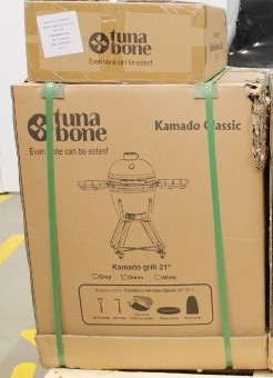 SALE OUT. TunaBone 21" Grill, Green,DAMAGED PACKAGING, SCRATCHES ON THE BACK SIDE OF THE SHELF, BENT HOLDER | TunaBone | Kamado classic 21" grill | Size M | Green | DEMO