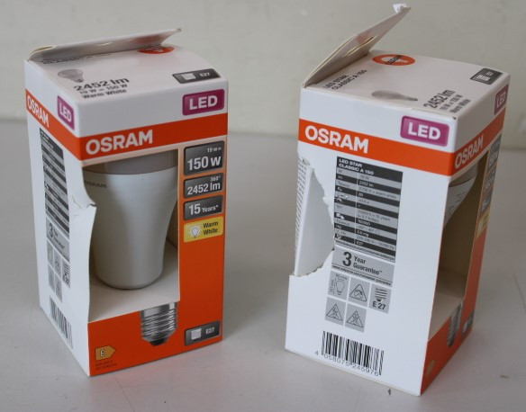 SALE OUT. Osram | Parathom Classic LED | E27 | 19 W | Warm White | DAMAGED PACKAGING