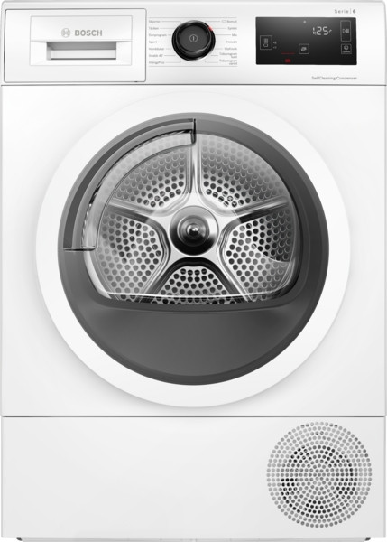 Bosch Dryer Machine with Heat Pump | WTU876IHSN | Energy efficiency class A++ | Front loading | 9 kg | LED | Depth 61.3 cm | White