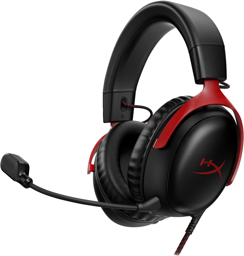 HyperX Cloud III - Gaming Headset (Black/Red) Kõrvaklapp Juhtmega ühendatud Peavõru Mängimine USB tüüp-C Must, Punane