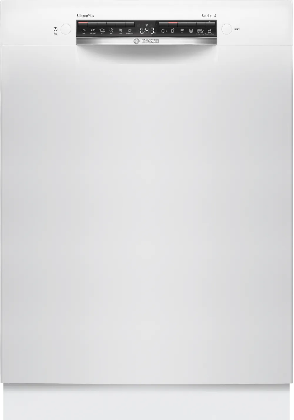 Dishwasher | SMU4HAW01S | Built-under | Width 60 cm | Number of place settings 13 | Number of programs 6 | Energy efficiency class D | Display | AquaStop function | White