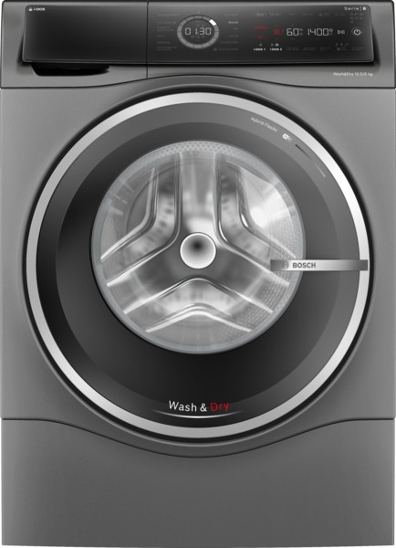 Bosch | Washing Machine | WNC254ARSN | Energy efficiency class A/D | Front loading | Washing capacity 10.5 kg | 1400 RPM | Depth 62.2 cm | Width 59.8 cm | LED | Drying system | Drying capacity 6 kg | Steam function | Dosage assistant | Grey