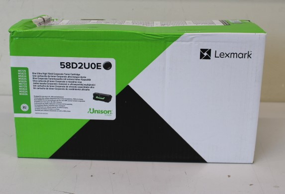 SALE OUT. Lexmark 58D2U0E Black Ultra High Yield Corporate Toner Cartridge, DAMAGED PACKAKING | Lexmark 58D2U0E | Toner cartridge | Black | DAMAGED PACKAKING