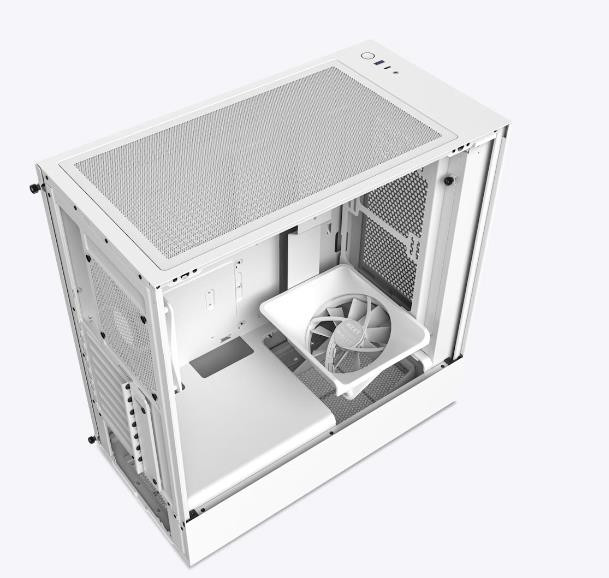 Case|NZXT|H5 Flow|MidiTower|Not included|ATX|MicroATX|MiniITX|Colour White|CC-H51FW-01