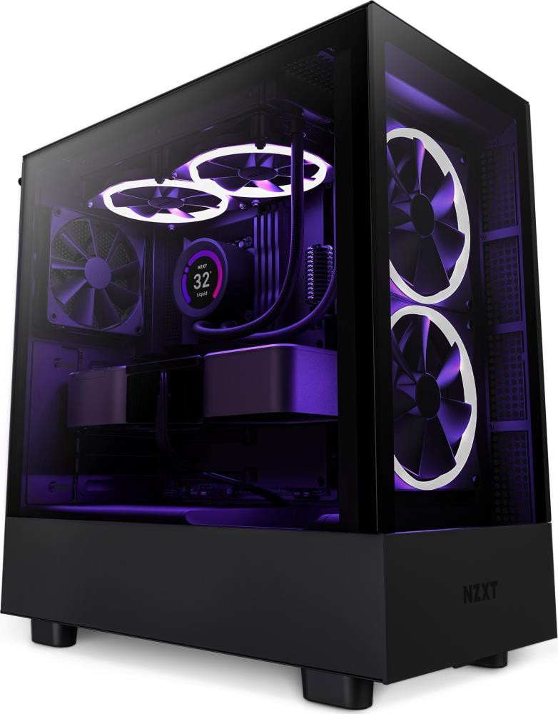 Case|NZXT|H5 ELITE|MidiTower|Case product features Transparent panel|Not included|ATX|MicroATX|MiniITX|Colour Black|CC-H51EB-01