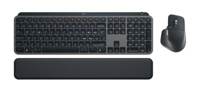 Logitech MX Keys S Combo klaviatuur Hiir kaasa arvatud RF juhtmeta ühendus + Bluetooth QWERTY US rahvusvaheline Grafiit