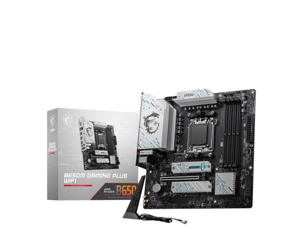 MSI B650M GAMING PLUS WIFI emaplaat AMD B650 Protsessoripesa AM5 Mikro ATX