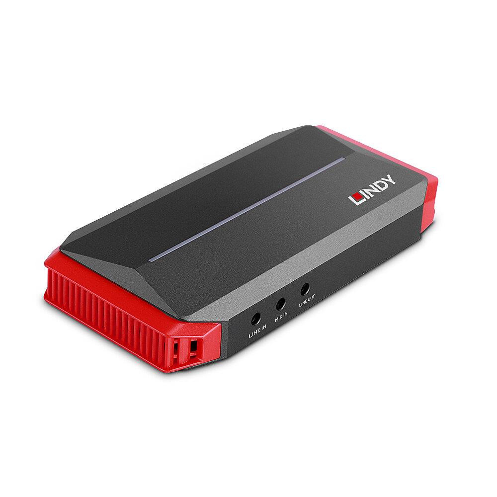 Lindy 43377 videosalvestusseade HDMI/USB 3.2 Gen 1 (3.1 Gen 1)