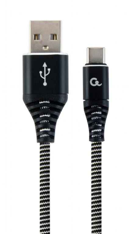 CABLE USB-C TO USB2 2M BLK/WHT/CC-USB2B-AMCM-2M-BW GEMBIRD