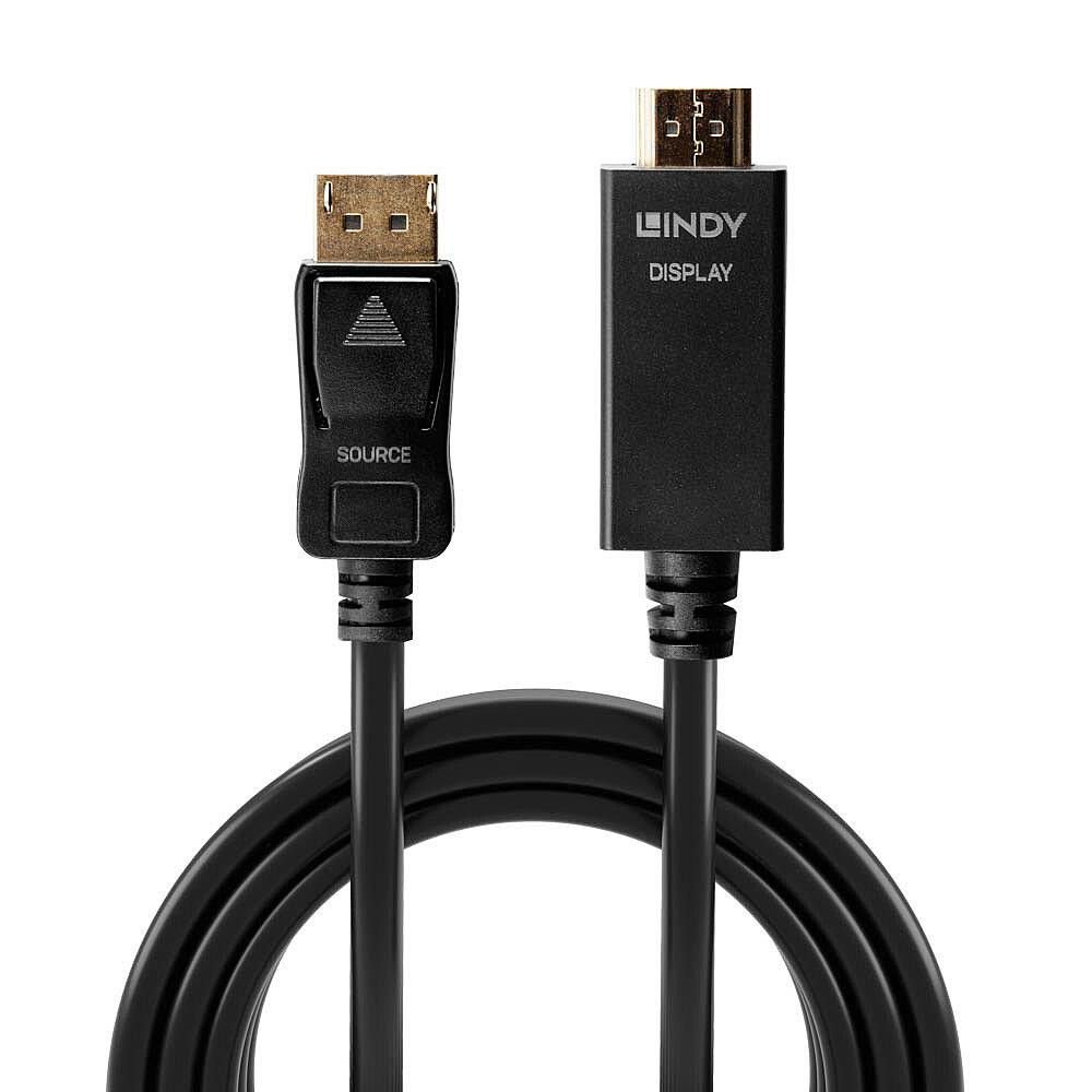 Lindy 36921 videokaabliadapter 1 m DisplayPort HDMI tüüp A (Standard) Must