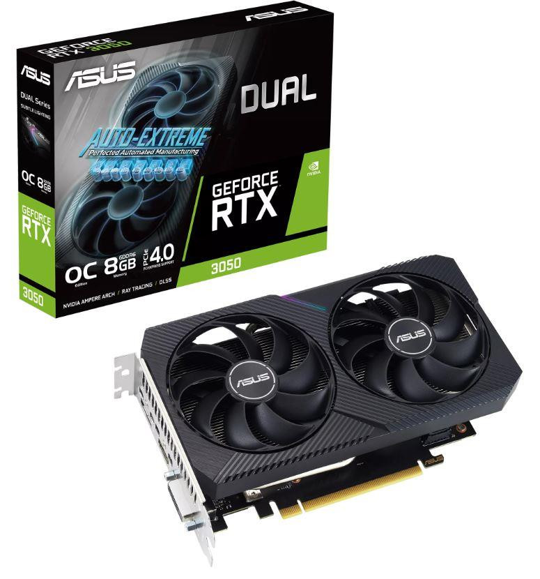 ASUS Dual -RTX3050-O8G-V2 NVIDIA GeForce RTX 3050 8 GB GDDR6