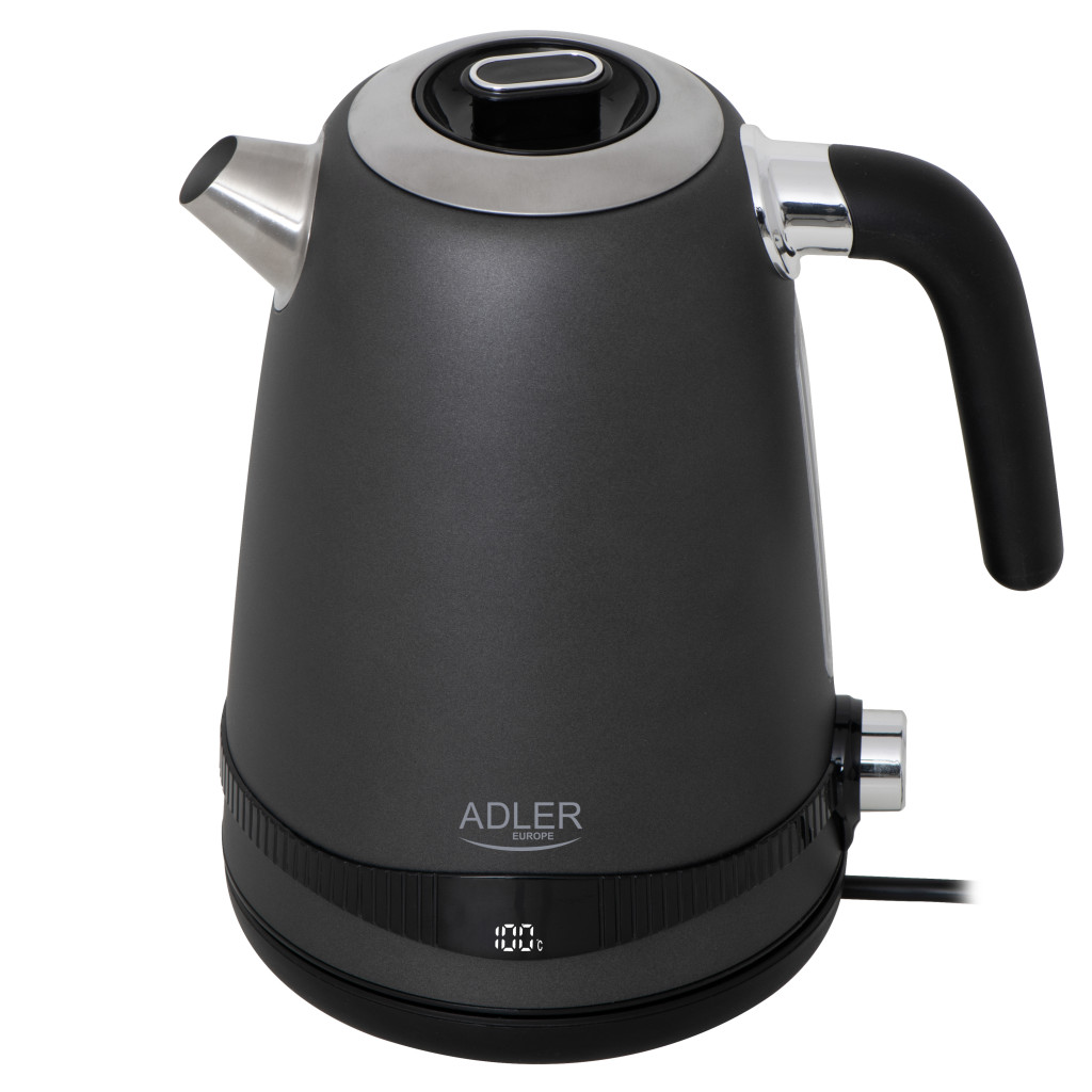 Adler Kettle | AD 1295g SS | Electric | 2200 W | 1.7 L | Stainless Steel | 360° rotational base | Grey