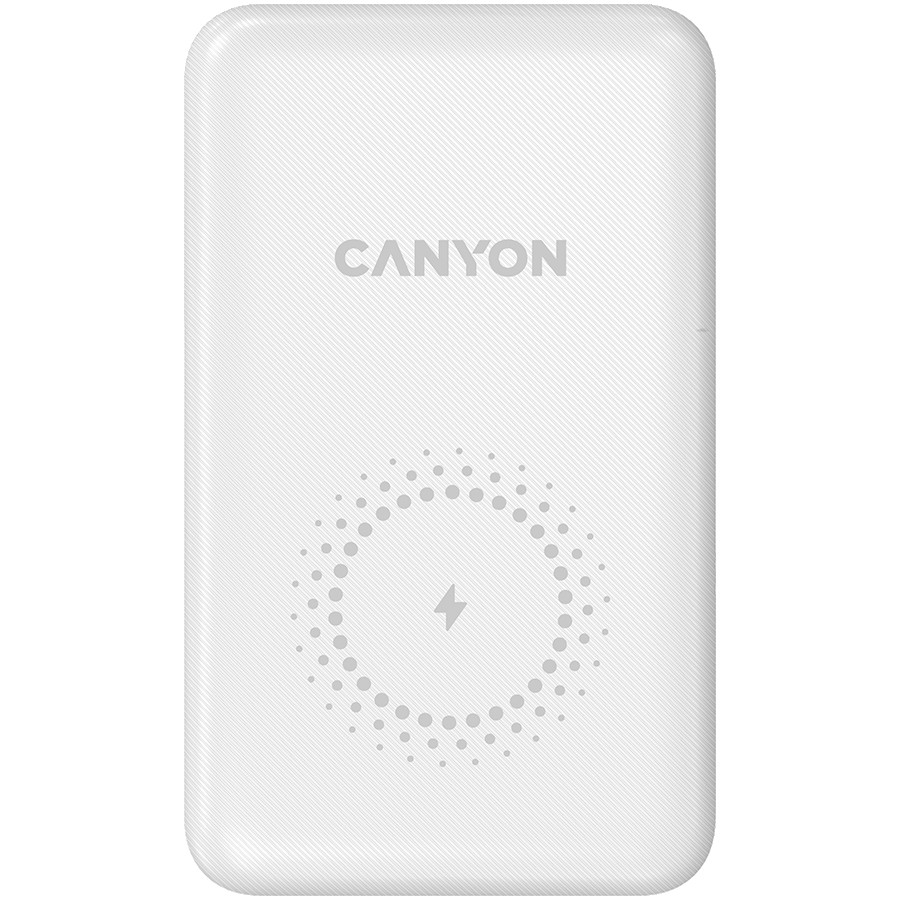 CANYON power bank PB-1001 10000 mAh PD 18W QC 3.0 Wireless 10W White