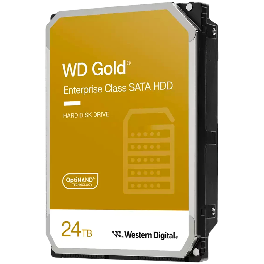 HDD Server WD Gold 24TB CMR, 3.5'', 512MB, 7200 RPM, SATA, 512E