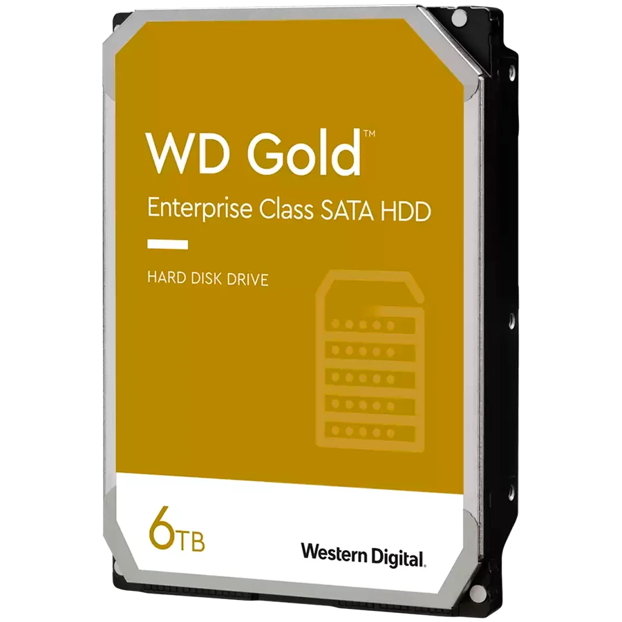 HDD Server WD Gold 6TB CMR, 3.5'', 256MB, 7200 RPM, SATA, 512E