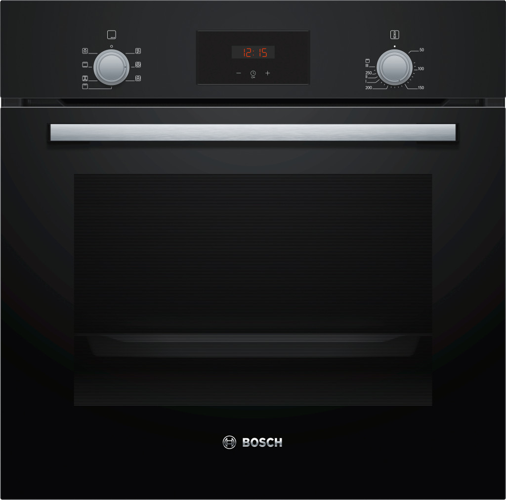 Bosch | Oven | HBF133BA0 | 66 L | Electric | EcoClean | Knobs | Height 59.5 cm | Width 59.4 cm | Black