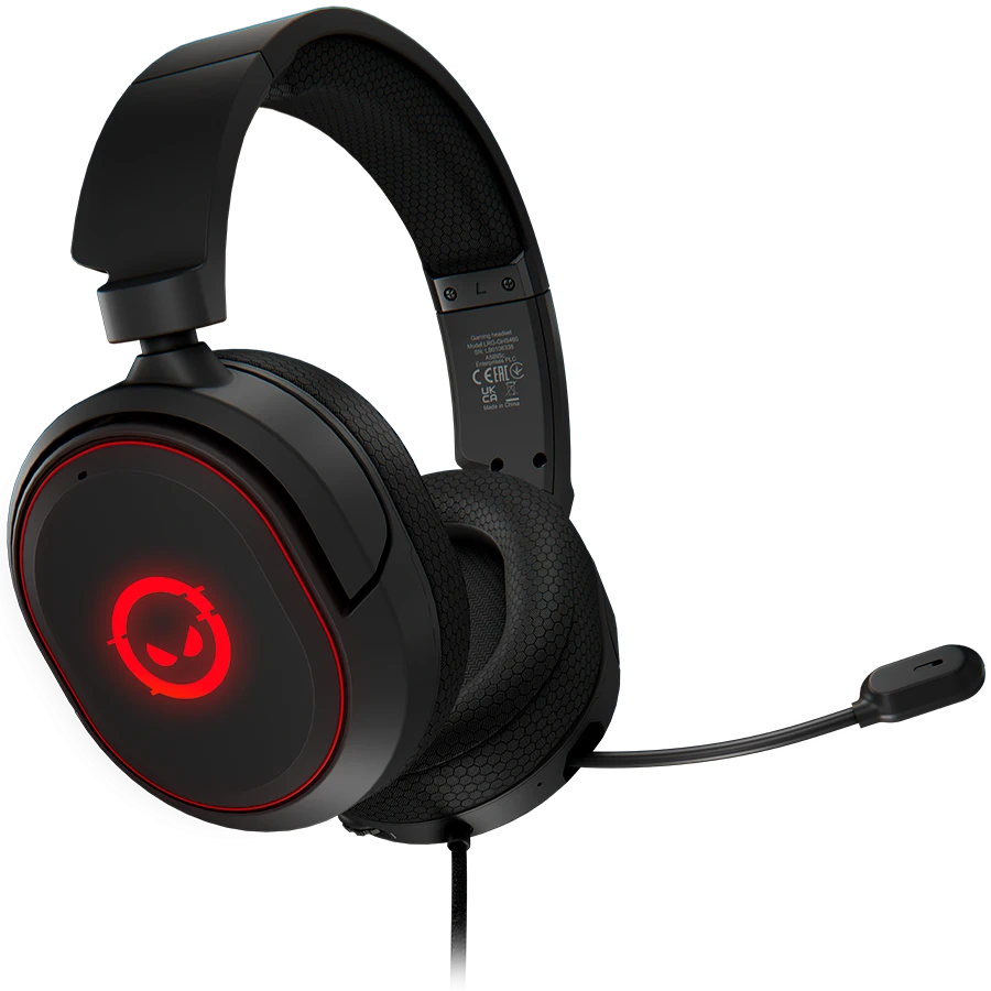 LORGAR Kaya 460, USB Gaming headset with microphone, CM108B, RGB backlight, Plug&Play, USB-A connection cable 2m, fabric ear pads, size: 192*184.7*88mm, 0.329kg, black