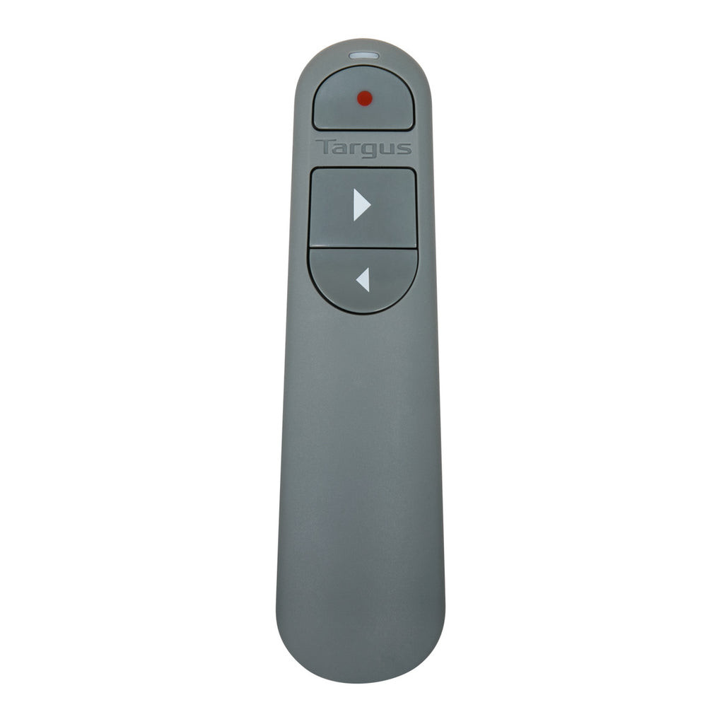 Targus EcoSmart Antimicrobial ControlPlus Wireless Presenter | Grey | Depth 23 mm | Height 131 mm | PCR | Width 37 mm