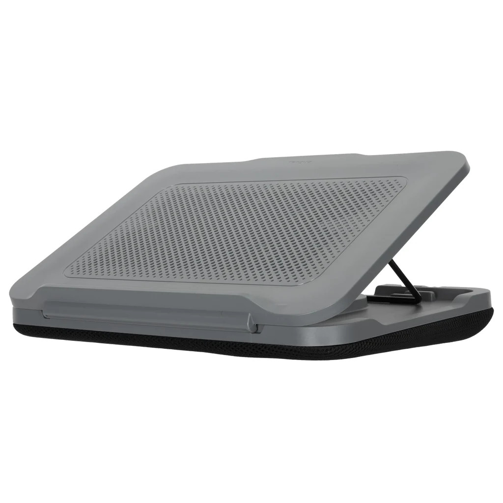 Targus Lap Chill Mat w Adjustable Stand - for up to 18-inch Laptops | AWE90GL | Grey | 393 x 285 x 180 mm