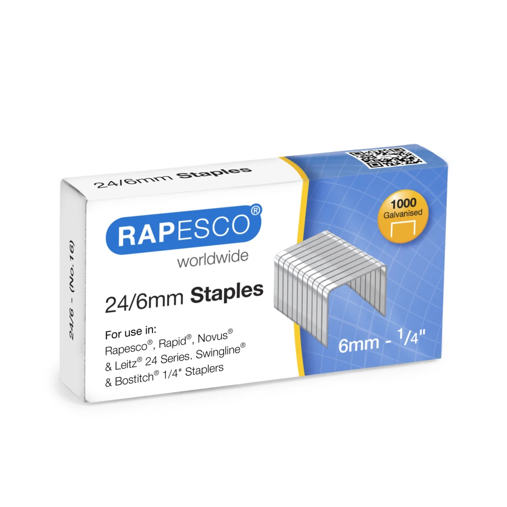 Klambrid RAPESCO 24/6mm (pakis 1000 tk) (kogus 2 tükki)
