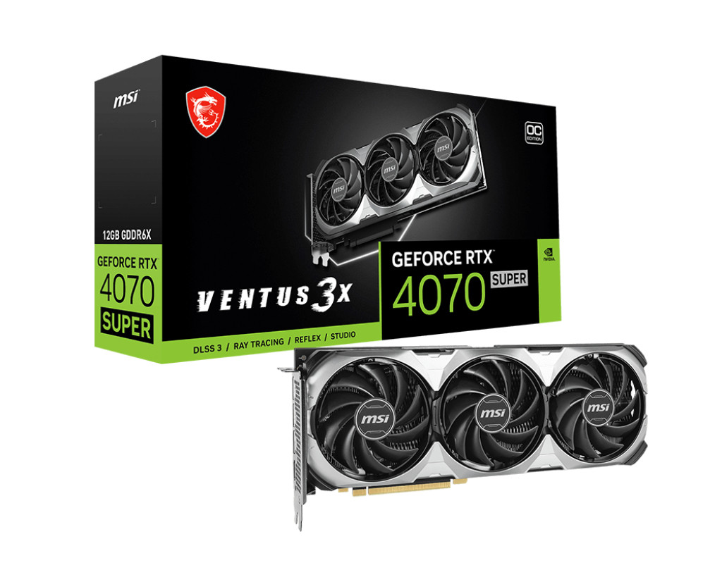 MSI GEFORCE RTX 4070 SUPER 12G VENTUS 3X