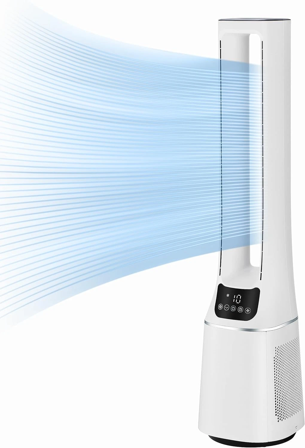 Midea | Bladeless Fan with Air purifier | MFP-120 | Stand fan | White | Diameter 15 cm | Number of speeds 10 | Oscillation | Remote control | Timer