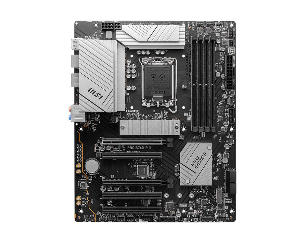 MSI | PRO B760-P II | Processor family Intel | Processor socket LGA1700 | DDR5 | Number of SATA connectors 4