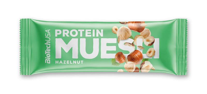 BIOTECH USA Proteiinibatoon Muesli, sarapuupähklimaitseline, 30 g